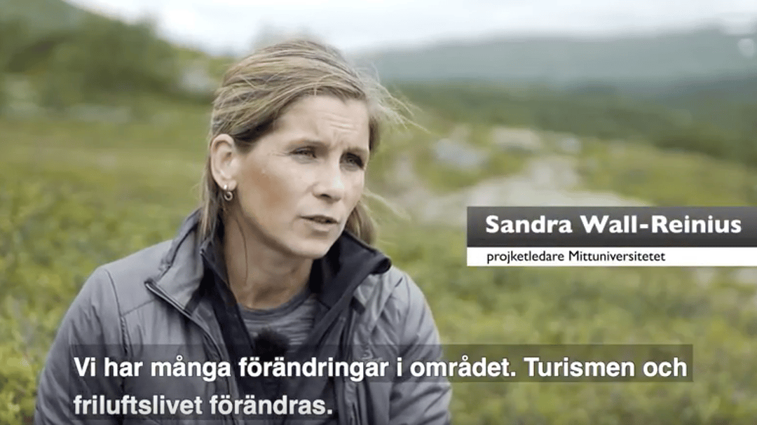 Sandra Wall Reinius skärmdump storslagna fjäll